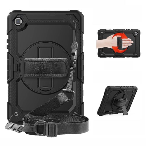 Rugged 360 case for Lenovo Tab P12 Pro 12.6 with hand & shoulder strap and  kick stand